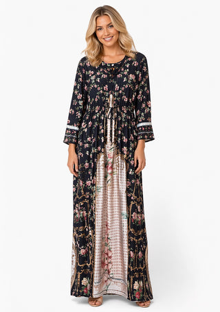 Black Floral Boho Maxi Dress - Born To Glam