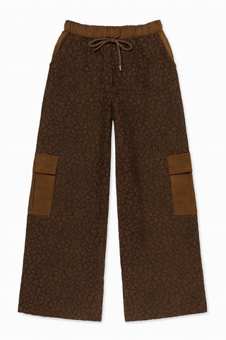 BTG_FLATLAY_CANDIDATE | brown-textured-wide-leg-cargo-pants