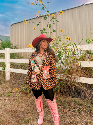 Wild West Leopard Western Blazer — Faire photo 14