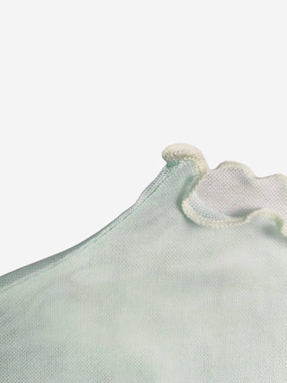 Floral Mock Neck Long Sleeve Top - Picture Color