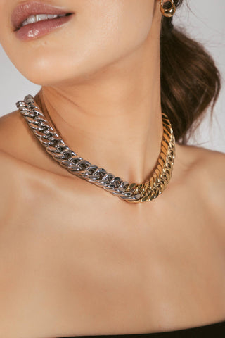 Luxe Nina 18K Gold Plated Titanium Necklace - Born To Glam