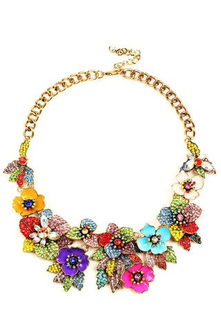 Floral Statement Necklace - Born To Glam