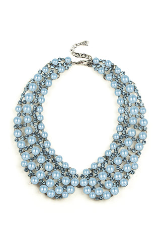 Light Blue Diana Statement Necklace - Born To Glam