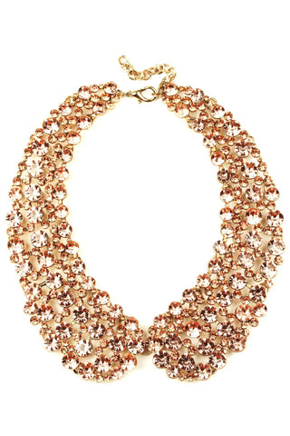 Diana Champagne Collar Necklace - Born To Glam
