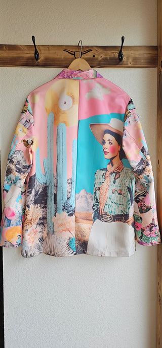 Baha Ranch Retro Pop Western Pop Cowgirl Blazer - Born To Glam