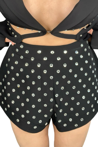 Crystal Embellished Shorts - Born To Glam