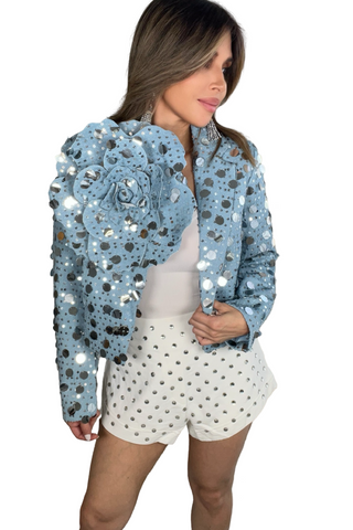 Crystal Embellished Shorts - Born To Glam