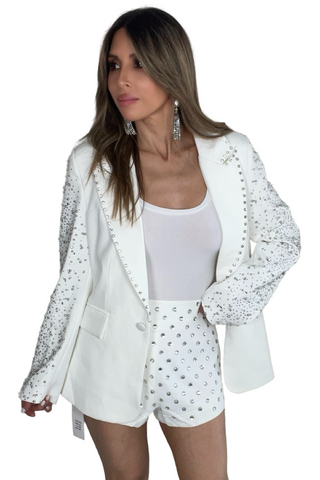 Crystal Embellished Shorts - Born To Glam