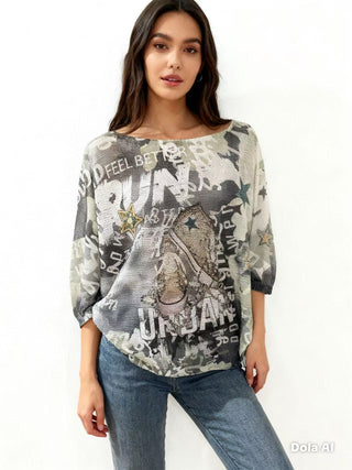 Urban Star Sneaker Graphic Top