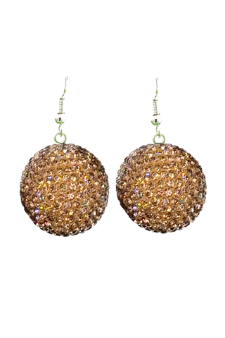 Crystal Sphere Statement Earrings
