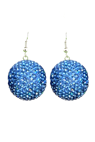 Crystal Sphere Statement Earrings