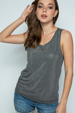 Charcoal top - Born To Glam