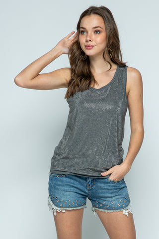 Charcoal top - Born To Glam