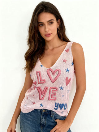 Pink Love Graphic Top
