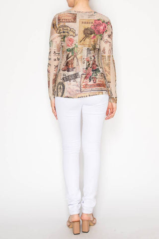 ROSE WEST Mesh Top - Born To Glam