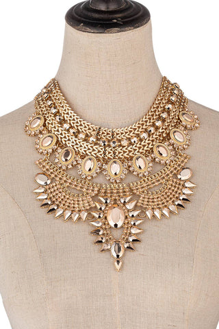 Metallic Gold Necklace - Born To Glam