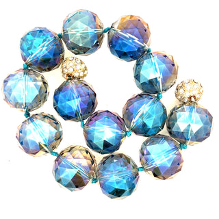 30mm Crystal Sphere Short Necklace - Born To Glam