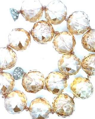 24mm Crystal Sphere Short Necklace - Born To Glam