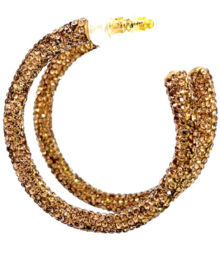 Crystal 925 Sterling Silver Hoops - Born To Glam