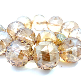 30mm Crystal Sphere Short Necklace - Born To Glam