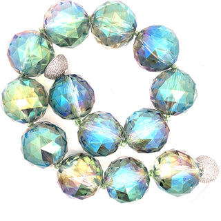 30mm Crystal Sphere Short Necklace - Born To Glam