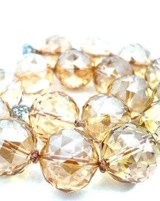 24mm Crystal Sphere Short Necklace - Born To Glam