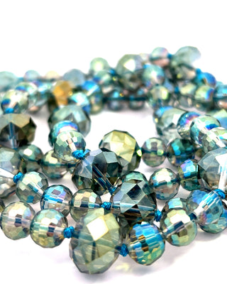 Crystal Rondelle Long Necklace - Born To Glam