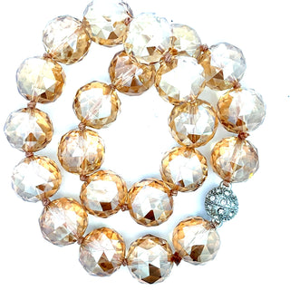 20mm Crystal Sphere Short Necklace - Born To Glam