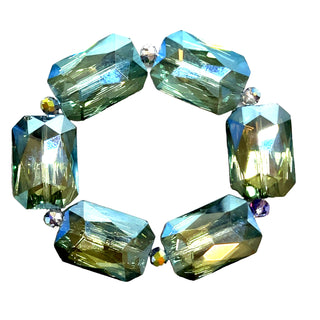 Rectangle Crystal Stretch Bracelet - Born To Glam