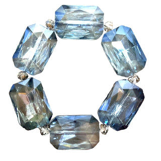 Rectangle Crystal Stretch Bracelet - Born To Glam