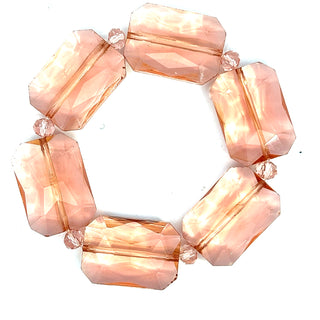 Rectangle Crystal Stretch Bracelet - Born To Glam