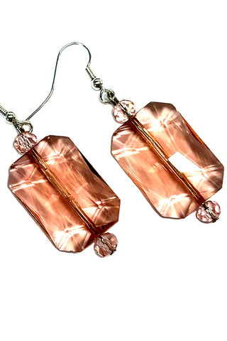 Rectangle Crystal Earrings - Born To Glam