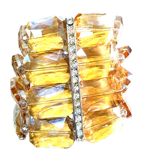 Rectangle Crystal Statement Bracelet - Born To Glam