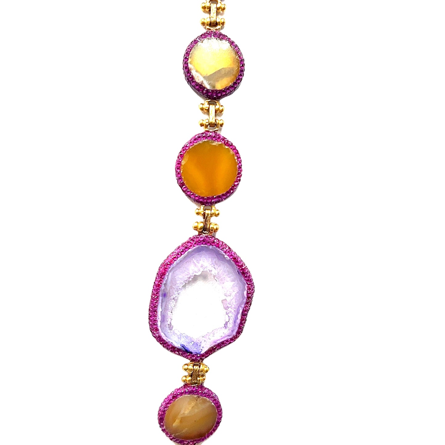 Stunning Multi Gemstone Necklace - Born To Glam Born To Glam