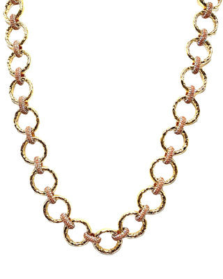 Crystal Chain Link Necklace - Born To Glam