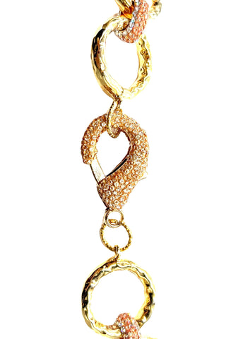 Crystal Chain Link Necklace - Born To Glam