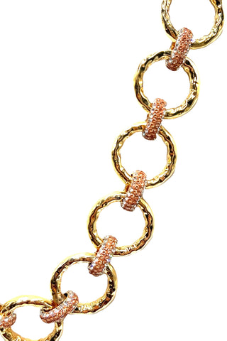 Crystal Chain Link Necklace - Born To Glam