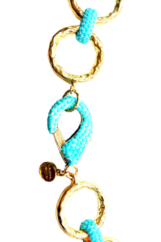 Crystal Chain Link Necklace - Born To Glam