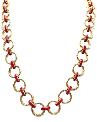Crystal Chain Link Necklace - Born To Glam