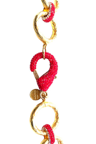 Crystal Chain Link Necklace - Born To Glam