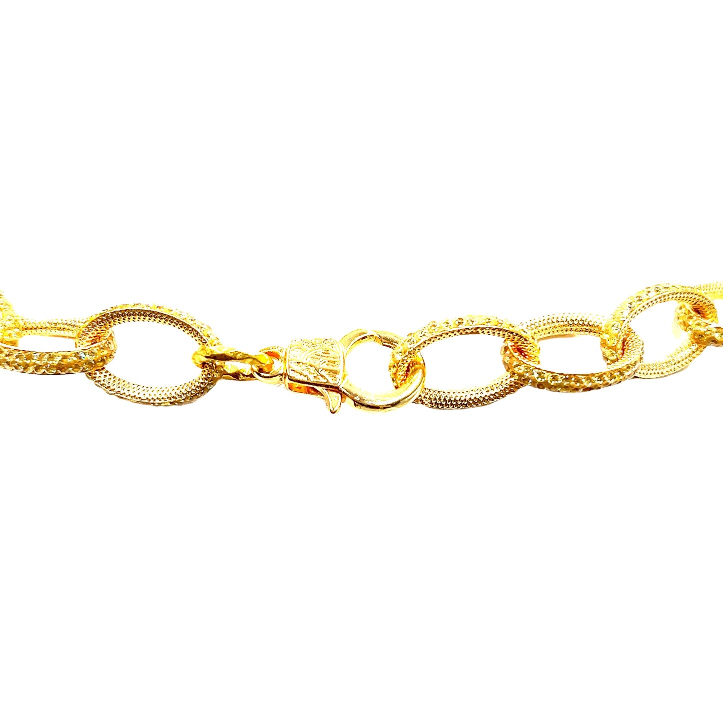 Crystal Chain Link Necklace - Born To Glam Born To Glam