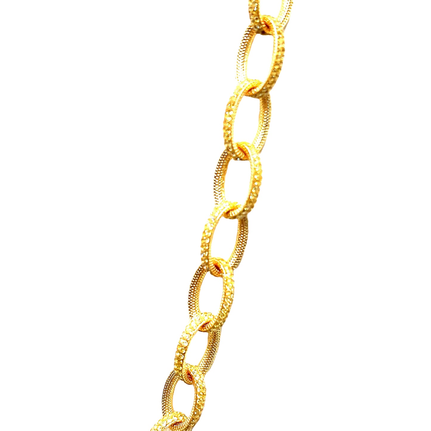 Crystal Chain Link Necklace - Born To Glam Born To Glam