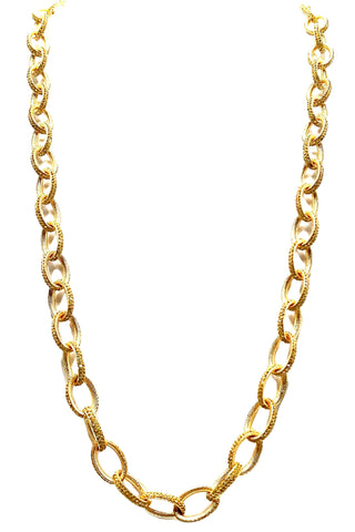 Crystal Chain Link Necklace - Born To Glam