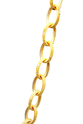 Crystal Chain Link Necklace - Born To Glam
