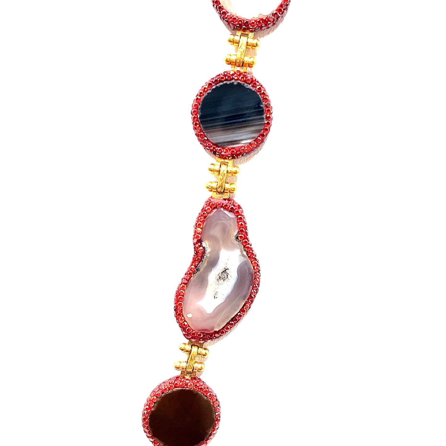 Vibrant Multicolor Gemstone Necklace - Born To Glam Born To Glam