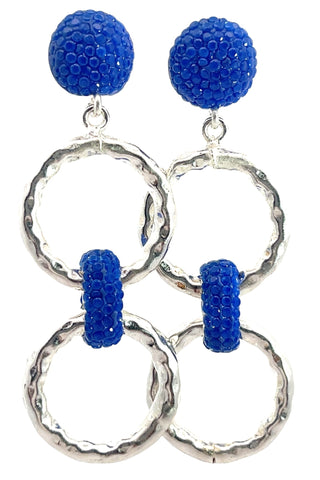Chainlink Crystal Dangle Earrings - Born To Glam