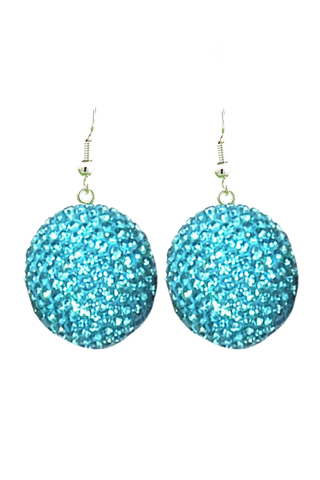 Crystal Sphere Statement Earrings
