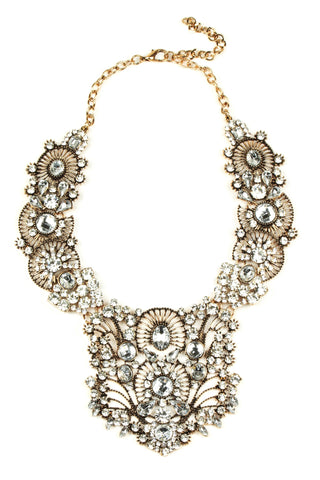 Manhattan Bronze Statement Necklace - Born To Glam