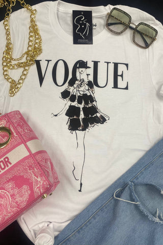Runway Fashion Graphic Tee - Born To Glam