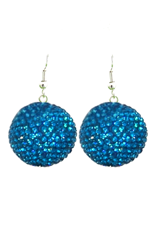 Crystal Sphere Statement Earrings